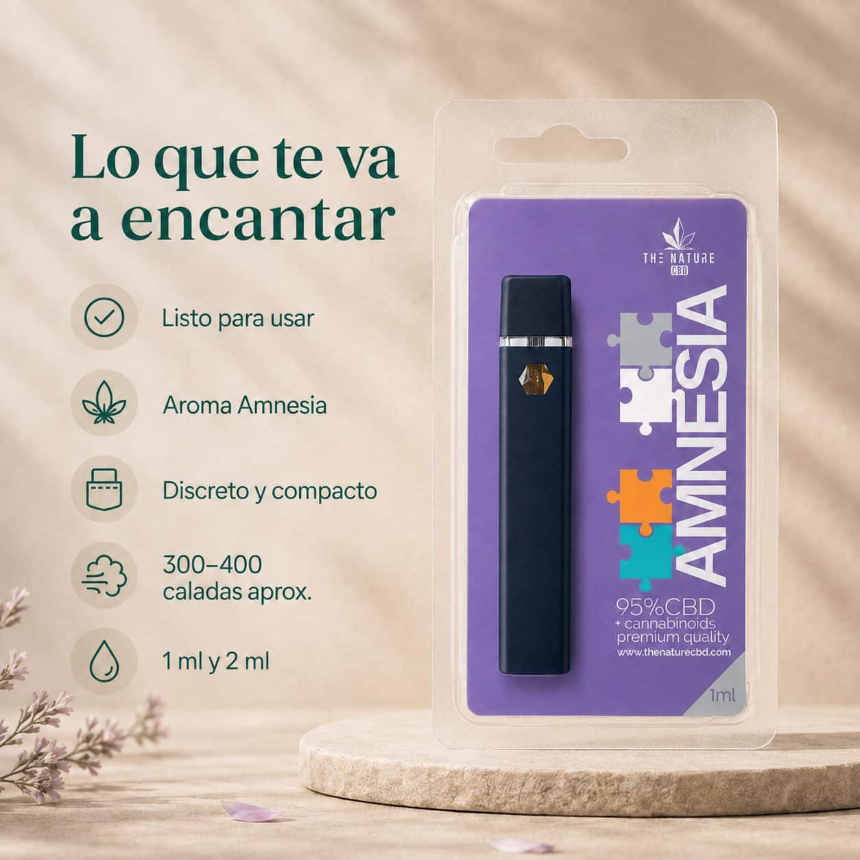 Vaper CBD Amnesia - Imagen 3